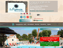 Tablet Screenshot of camping-aupigeonnier.fr